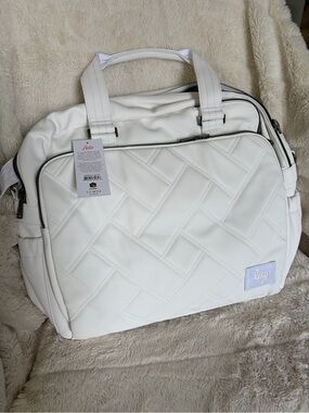 NWT Lug Boxer Matte Luxe Duffel Bag - White